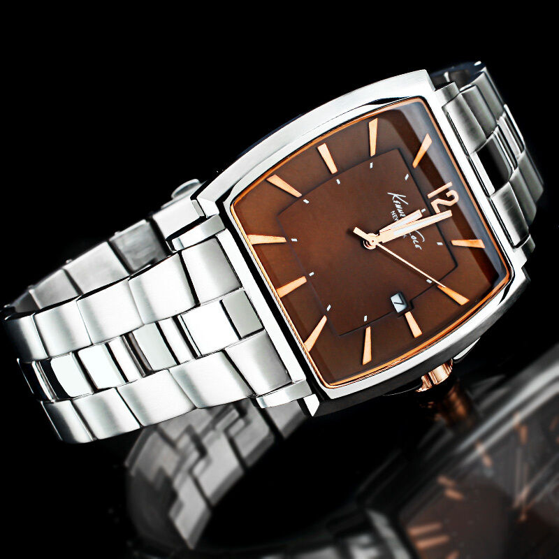 KENNETH COLE MEN'S BROWN WITH ROSE GOLD COLLECTION WATCH KC3955