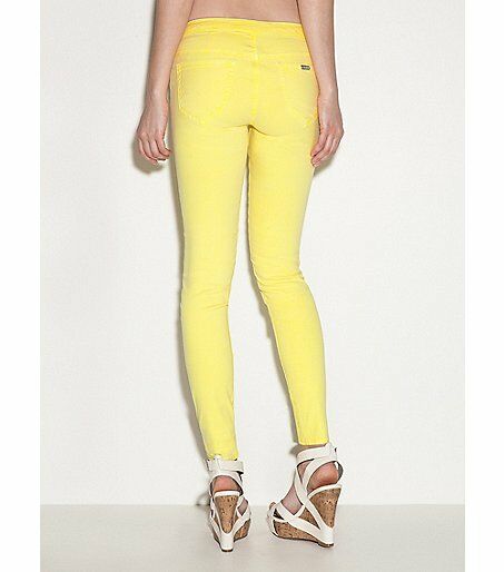 G BY GUESS LADIE'S NEON PULL-ON SUPER SKINNY JEANS Sz. L