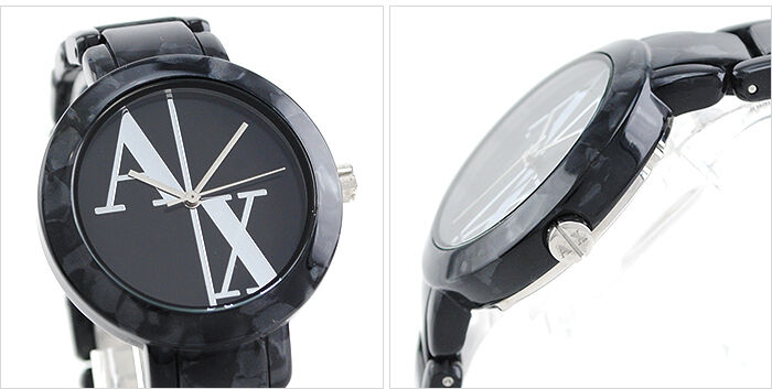 ARMANI EXCHANGE LADIE'S BLACK MULTI AX LOGO DIAL WATCH AX3130