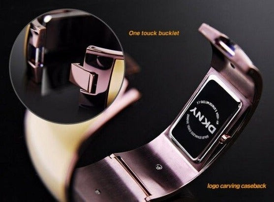 DKNY LUXURY LADIE'S 2 TONES DRESS GALAXY BANGLE WATCH NY4324