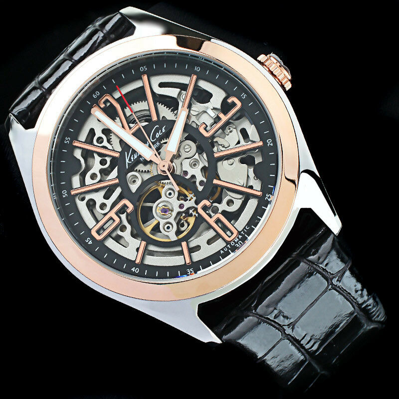 KENNETH COLE MEN'S CLASSIC AUTOMATIC SKELETON LUXURY WATCH KC1792