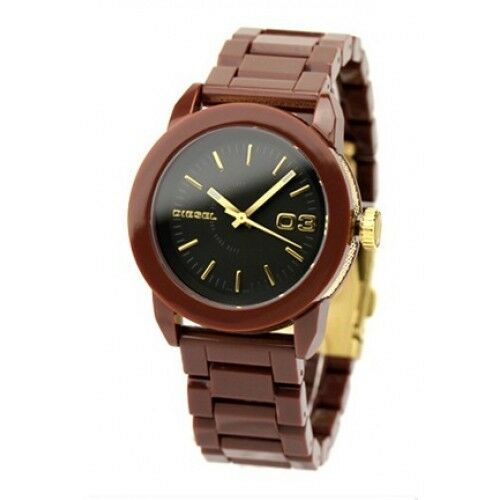 DIESEL LADIE'S RESIN BROWN SUPER FEMALE SILVER WATCH DZ5261