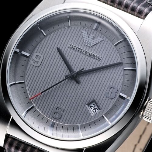 EMPORIO ARMANI MEN'S GREY DRESS STYLE CLASSIC WATCH AR0366