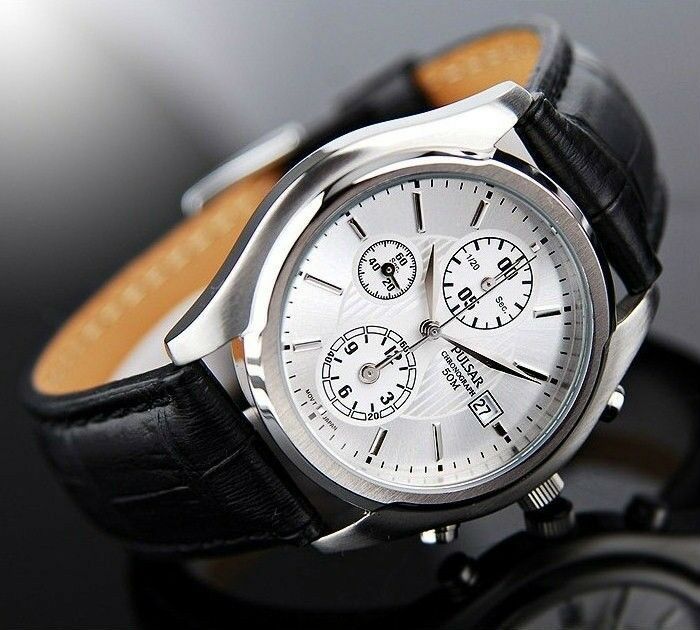 SEIKO PULSAR MEN'S DRESS COLLECTION CHRONOGRPAH WATCH PF8253