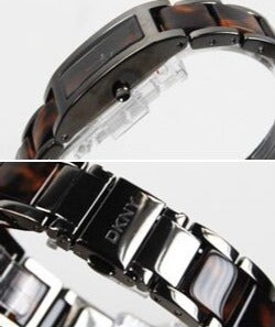 DKNY LADIE'S BROWN AND SMOKE BLACK PERFECT MATCH WATCH NY8648