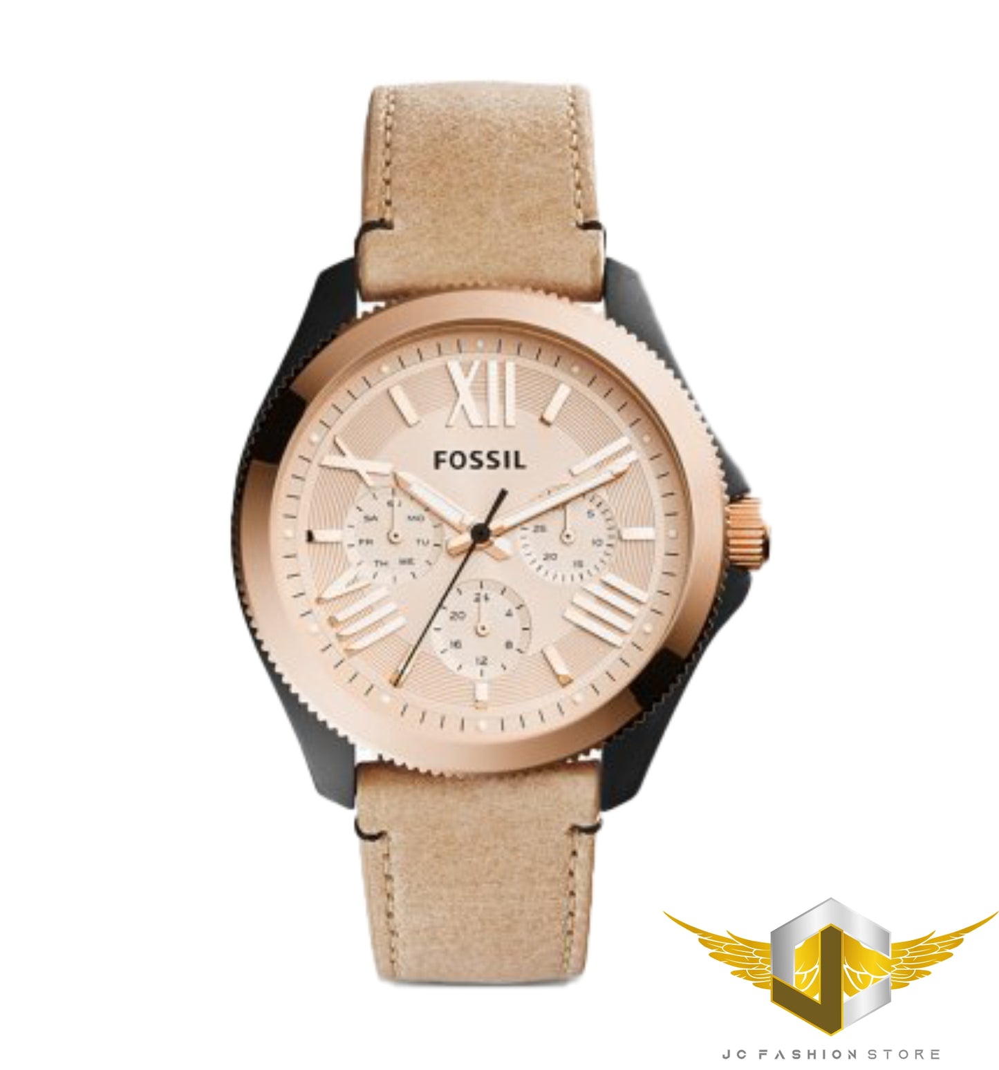 FOSSIL WOMEN'S LEATHER WATCH AM4624