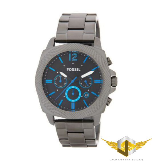 FOSSIL MEN'S LUXURY BLUE GUNMETAL MATCH AMAZING WATCH BQ1727