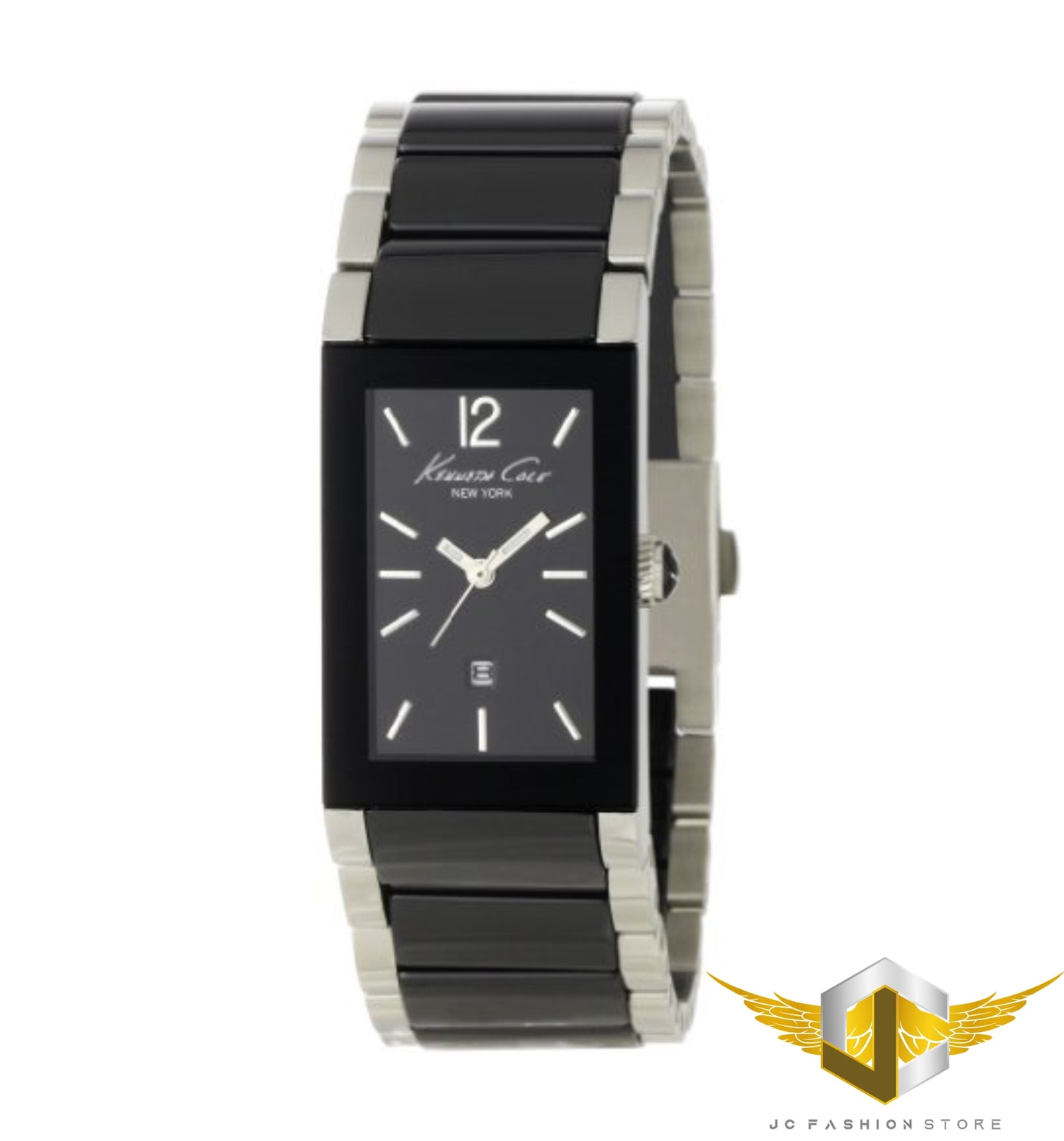 KENNETH COLE LADIE'S 2 TONES BLACK CERAMIC WATCH KC4740