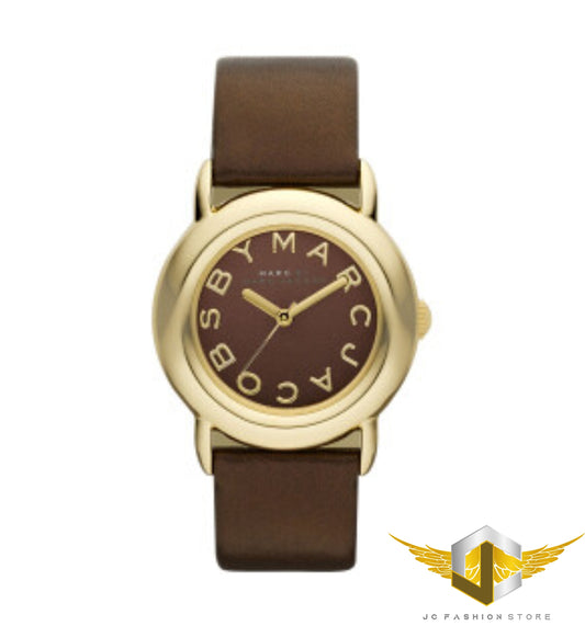 MARC BY JACOBS BROWN LEATHER COLLECTION TIME PIECE MBM1185