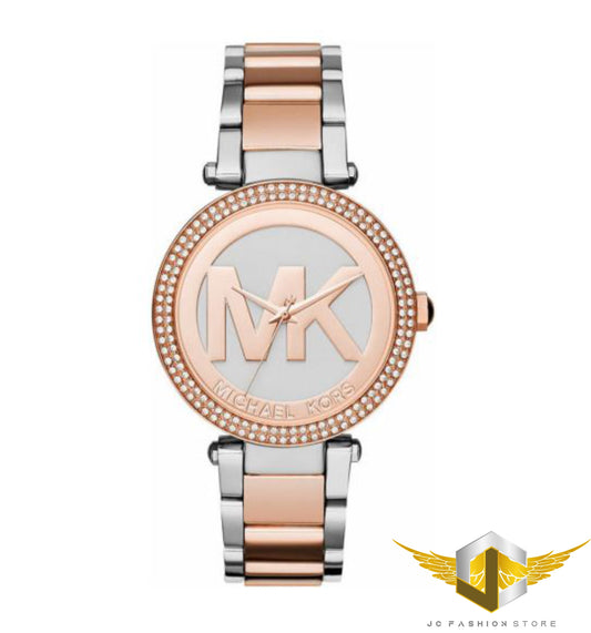 MICHAEL KORS  ROSE GOLD LOGO CRYSTALS WATCH MK6314