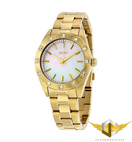 DKNY LADIE'S CRYSTALS LUXURY COLLECTION GOLD EDITION WATCH NY8661