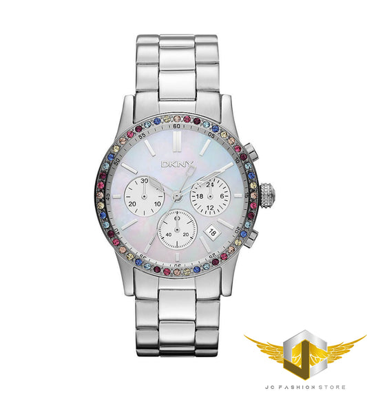 DKNY SEXY LADIE'S MULTI-COLOR CRYSTALS LUXURY TOP WATCH  NY8722