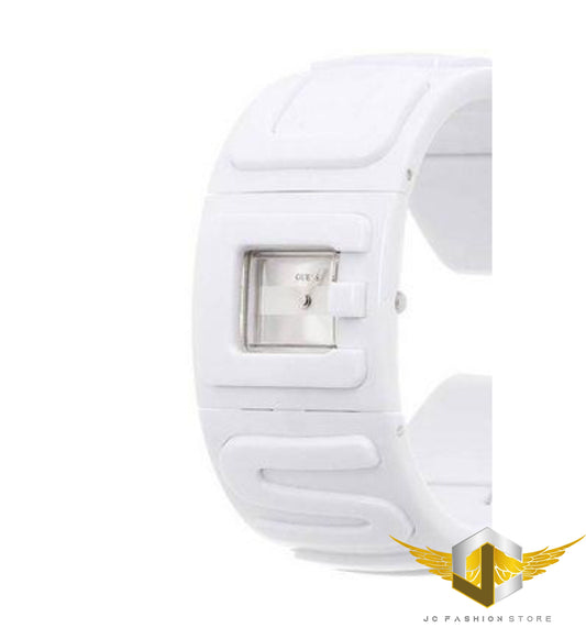 GUESS LADIE'S WHITE CUFF BRACELET WATCH U85071L2