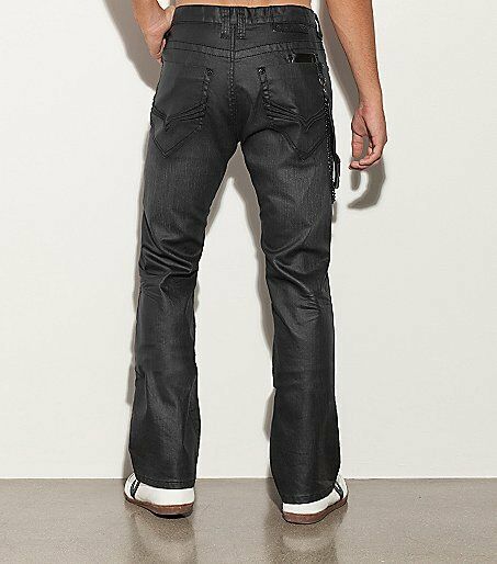 G by GUESS MEN'S GATEWAY BOOTCUT BLACK COATED WASH Sz.32