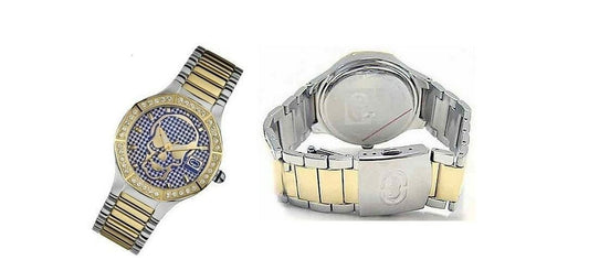 MARC ECKO MEN'S SKELETOR BLUE REFLECTION SKULL DIAL WATCH E12544G1