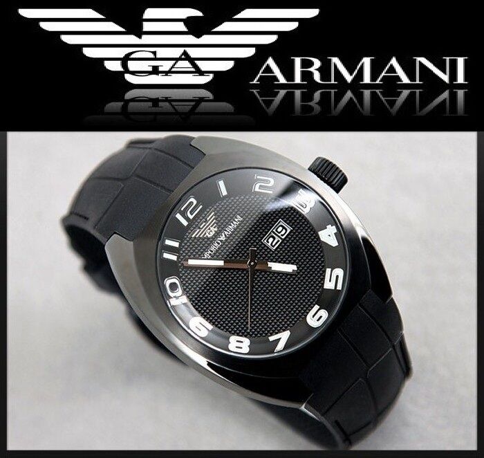EMPORIO ARMANI LUXURY SPORT BLACK COLLECTION WATCH  AR5844