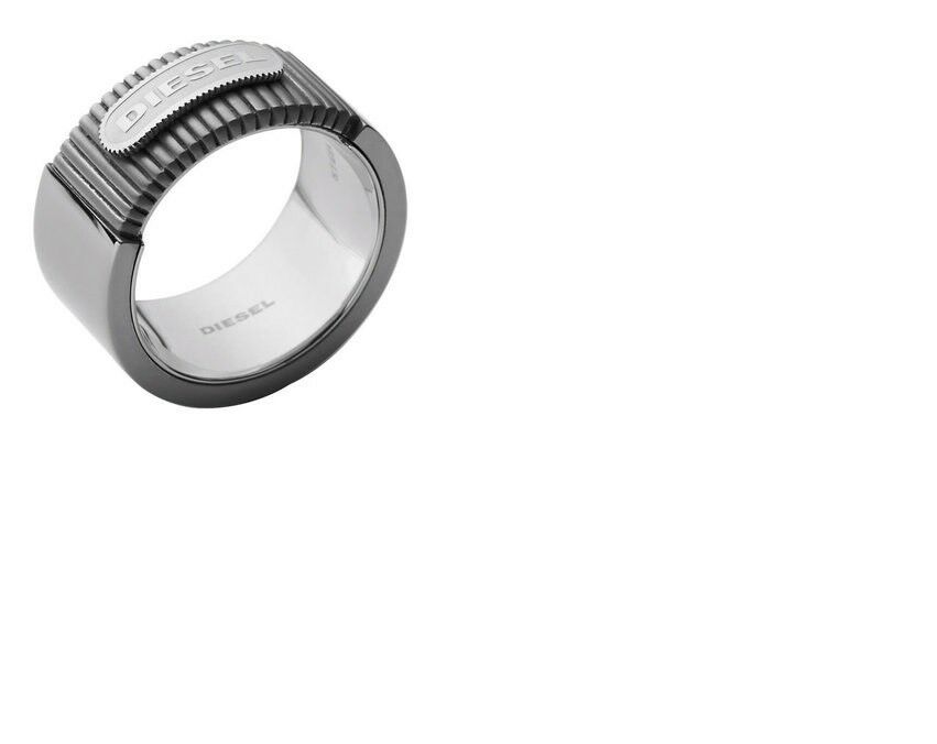 DIESEL POLAND POLISHED STAINLESS STEEL RING DX0618