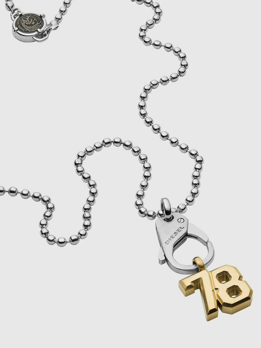 DIESEL MEN'S LOGO 78 NECKLACE DX1229