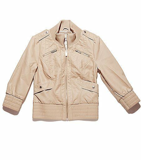 G by GUESS LADIE'S PENNY ULTRASEXY BOMBER BEIGE JACKET Sz. M