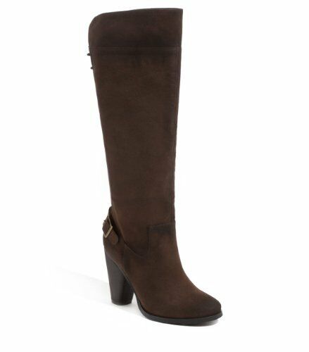 G BY GUESS WOMEN'S BROWN SUEDE BACK LACE UP HILARY BOOTS SZ.6