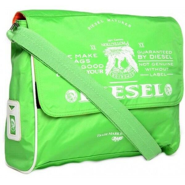 DIESEL MEN'S BRAVE RALPH HAPPY DAYS NYLON MESSENGER BAG X00316 PR027 H3309