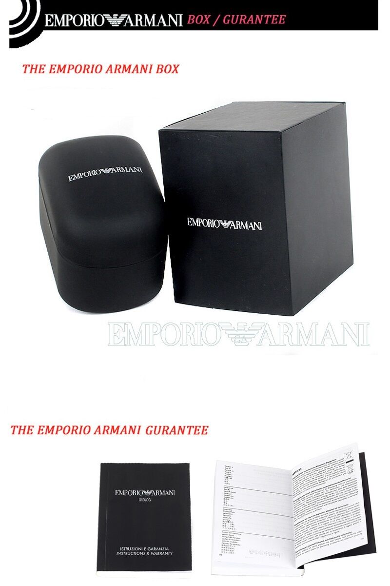 EMPORIO ARMANI LUXURY SPORT BLACK COLLECTION WATCH  AR5844