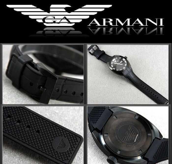 EMPORIO ARMANI LUXURY SPORT BLACK COLLECTION WATCH  AR5844