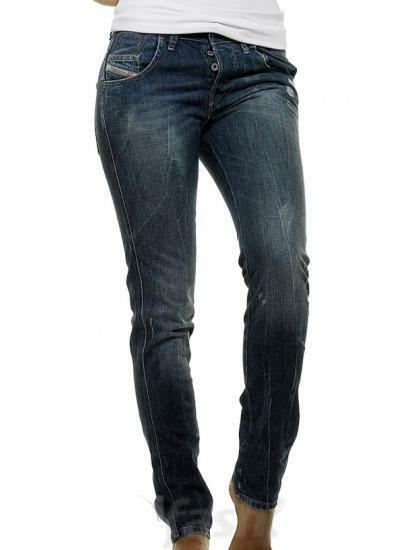 NWT $250 DIESEL LADIE'S STAFFI BOYFRIEND SKINNY JEANS 008SV Sz. 25