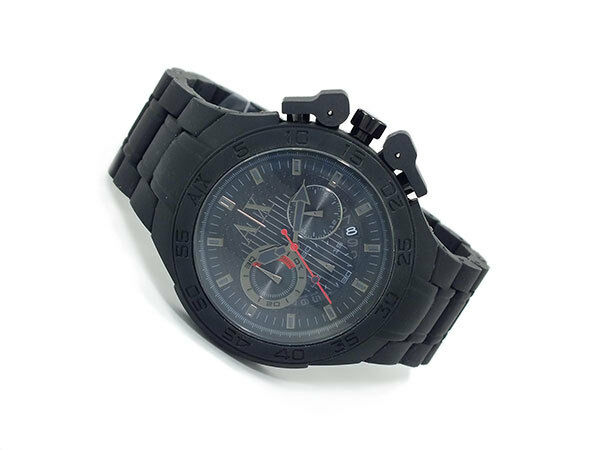 ARMANI EXCHANGE MEN'S CHRONOGRAPH RUBBER LUXURY WATCH AX1187