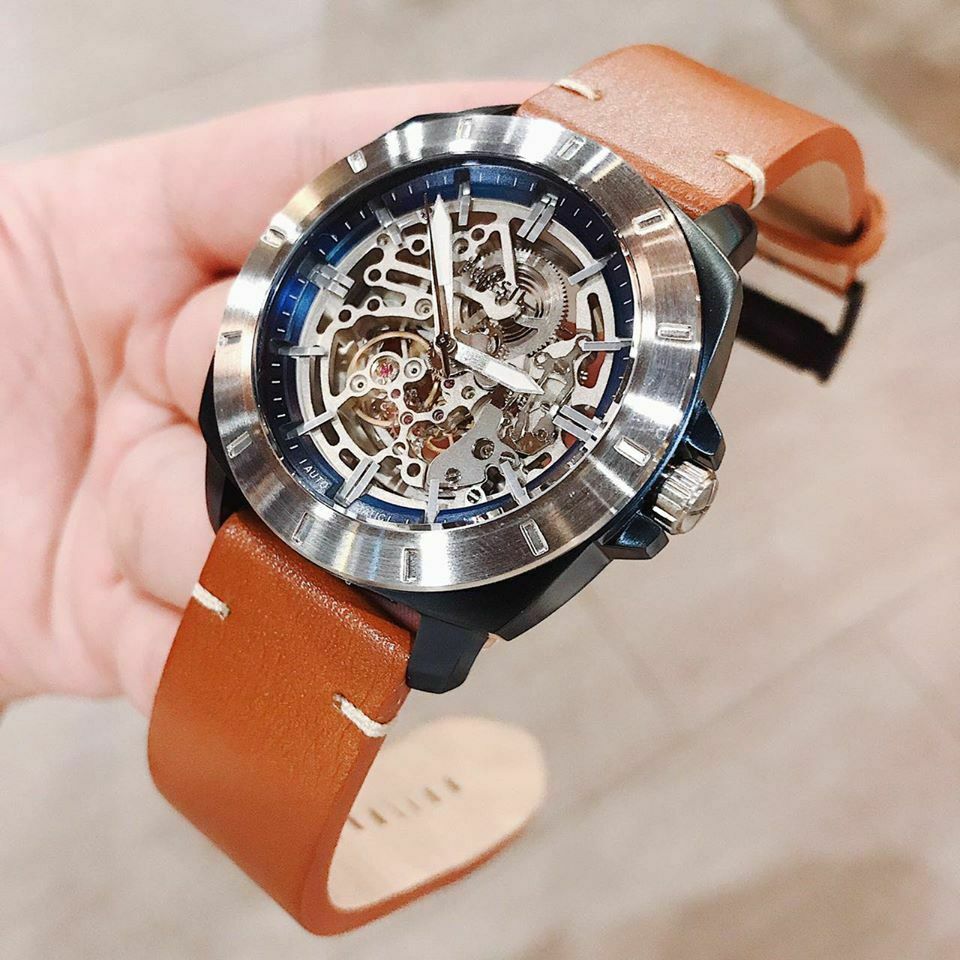 FOSSIL MEN'S SKELETON LUXURY AUTOMATIC WATCH BQ2427