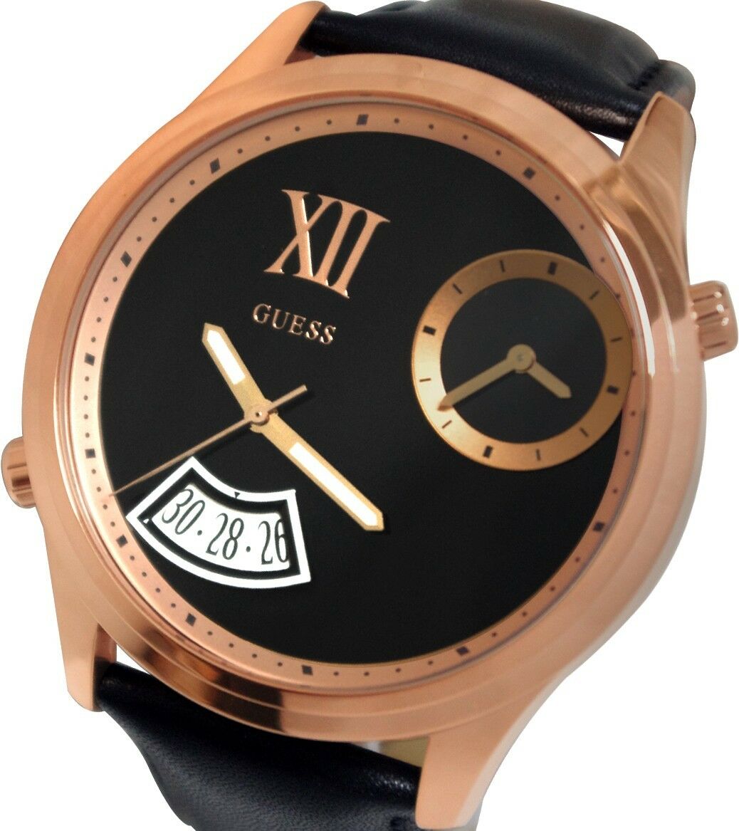 GUESS MEN'S COLLECTION ROSE GOLD V.I.P BIG EDITION WATCH U0260G2