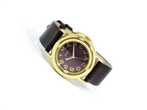 MARC BY JACOBS BROWN LEATHER COLLECTION TIME PIECE MBM1185