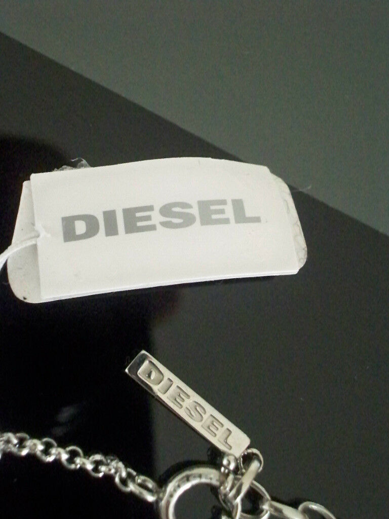 DIESEL LADIE'S NECKLACE LEATHERS LOGO DX0333