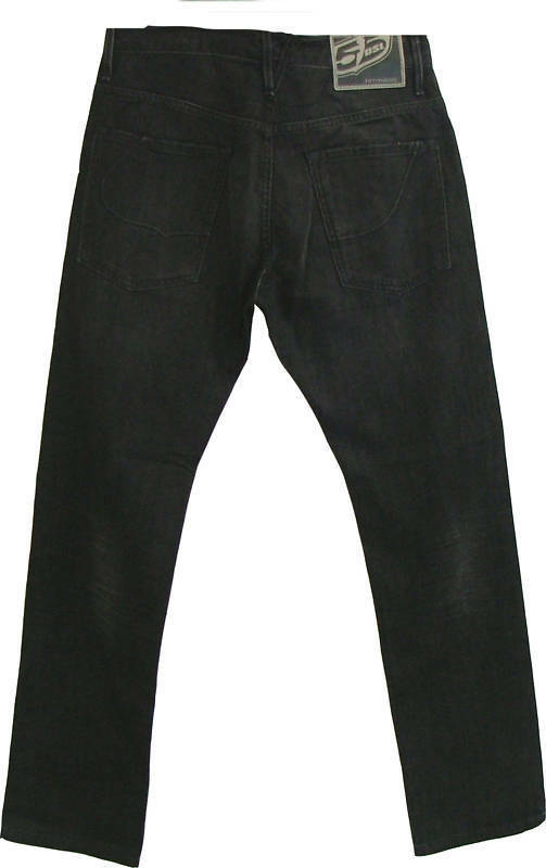 DIESEL MEN'S JEANS BLACK IN BLACK COATED FIFTYFIVE DSL 55 Sz. 27