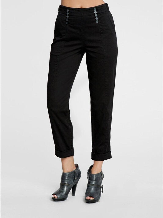 NWT $89 GUESS PENNY CHINO PANTS BLACK  Sz. 31