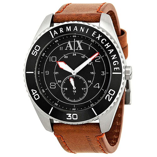 ARMANI EXCHANGE MEN'S LUXURY COLLECTION DRESS LEATHER WATCH AX1261