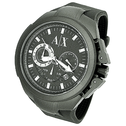 ARMANI EXCHANGE MEN'S CHRONOGRAPH RUBBER LUXURY WATCH AX1184