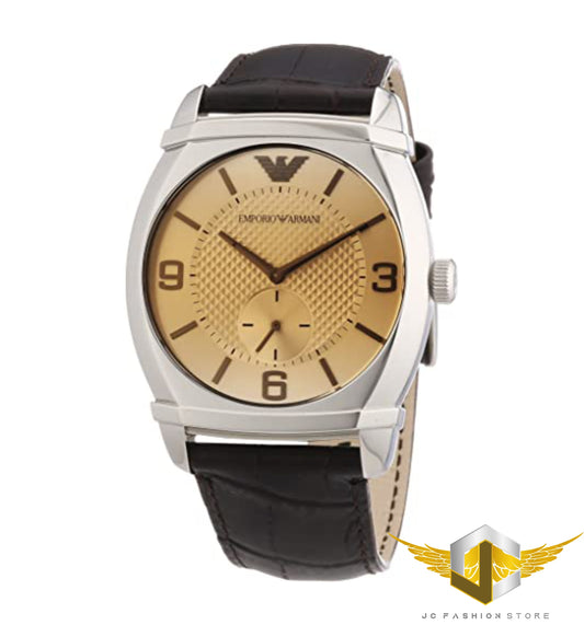 EMPORIO ARMANI MEN'S SECOND DIAL AND BROWN WATCH AR0338