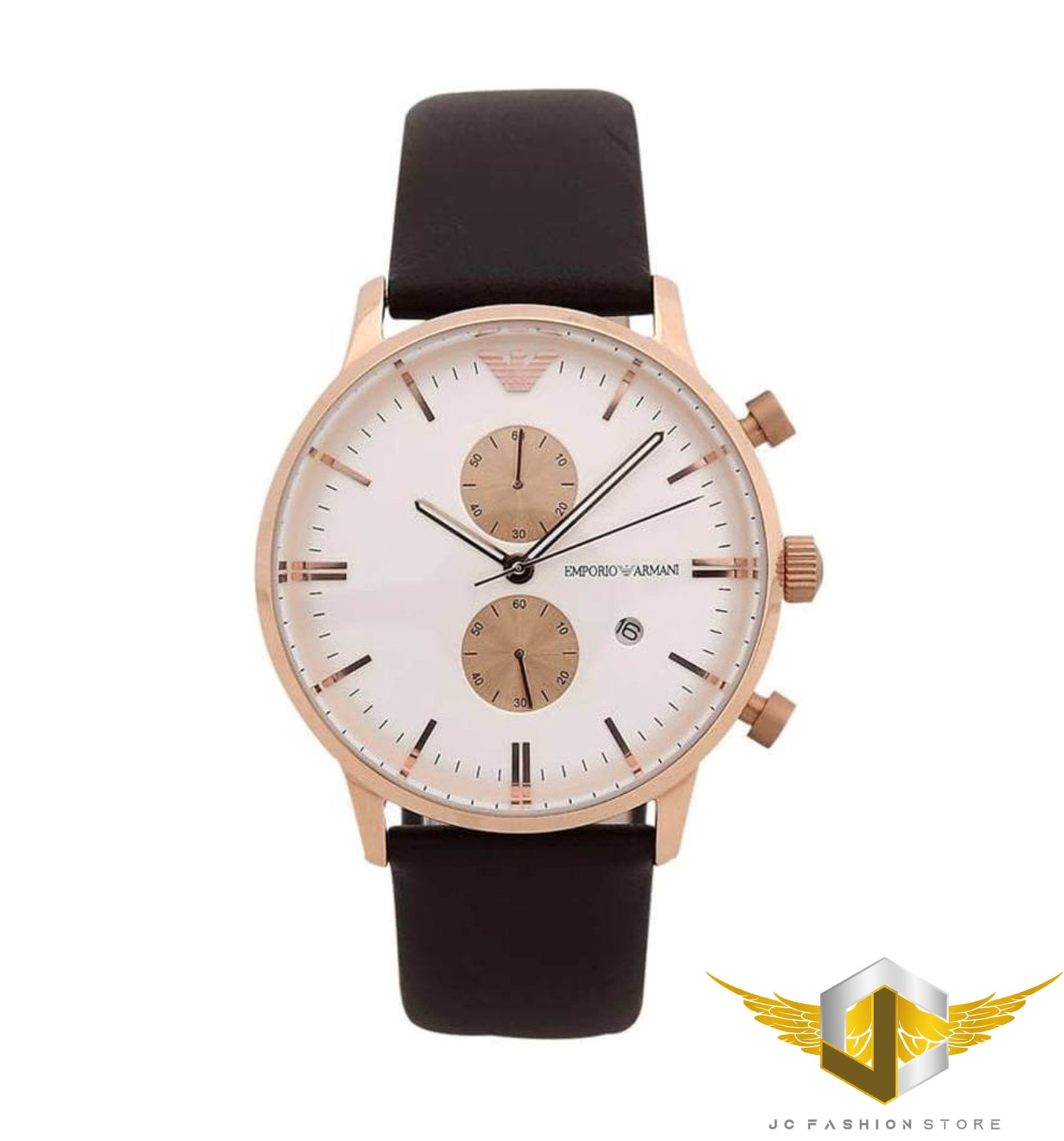 EMPORIO ARMMANI MEN'S CHRONOGRAPH LEATHER EDITION WATCH AR0398