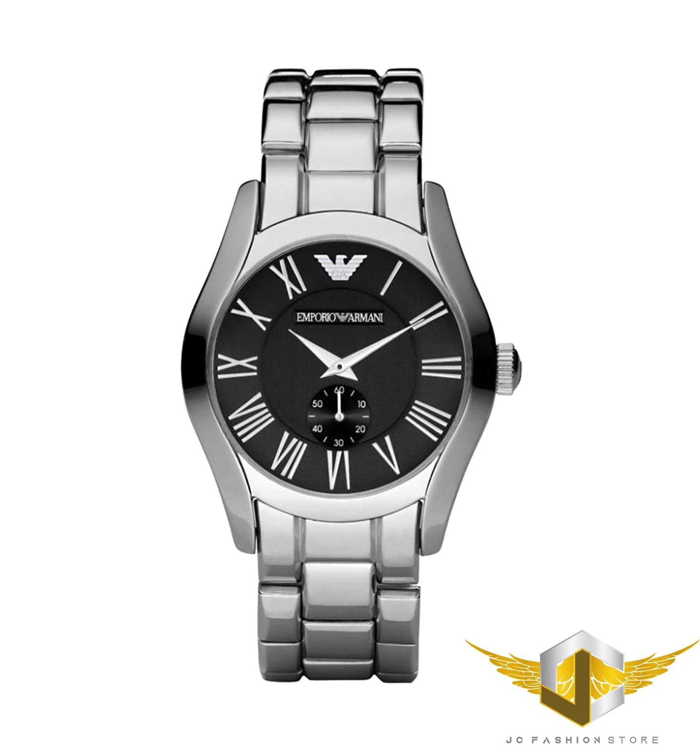 EMPORIO ARMANI MEN'S LUXURY SILVER LUXURYSECOND DIAL WATCH AR0680