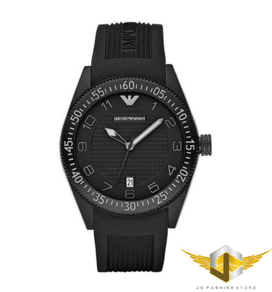 EMPORIO ARMANI MEN'S BLACK RUBBER SUPER SPORT WATCH AR1035