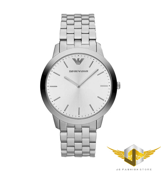 EMPORIO ARMANI MEN'S ULTRA SLIM LUXURY SILVER WATCH AR1745