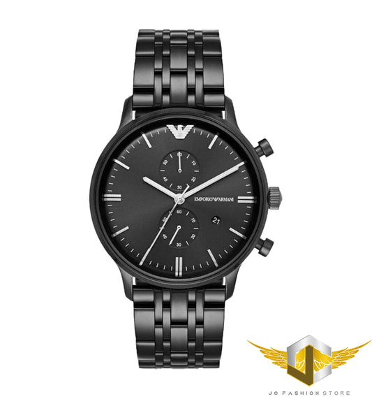 EMPORIO ARMANI MEN'S CHRONOGRAPH ELEGANT EDITION BLACK WATCH AR1934