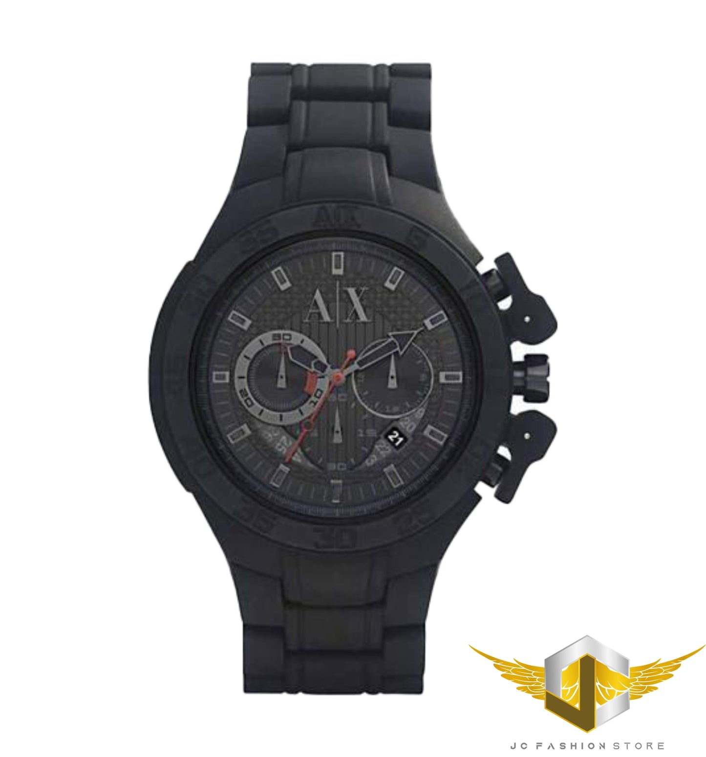 ARMANI EXCHANGE MEN'S CHRONOGRAPH RUBBER LUXURY WATCH AX1187