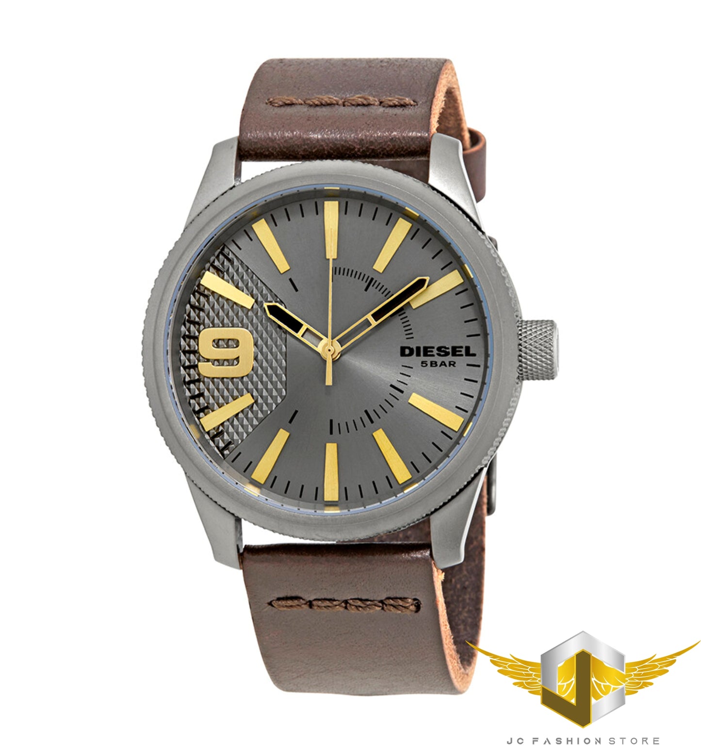 DIESEL MEN'S LEATHER WATCH DZ1843