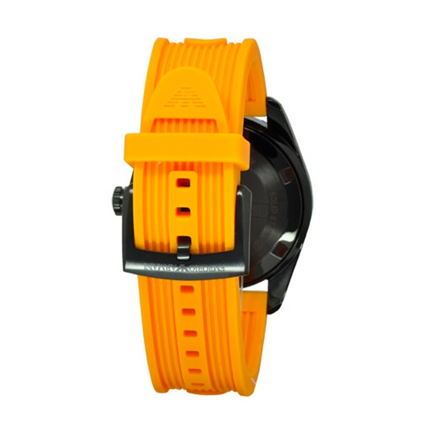 EMPORIO ARMANI MEN'S ORANGE RUBBER SPORT WATCH AR6046