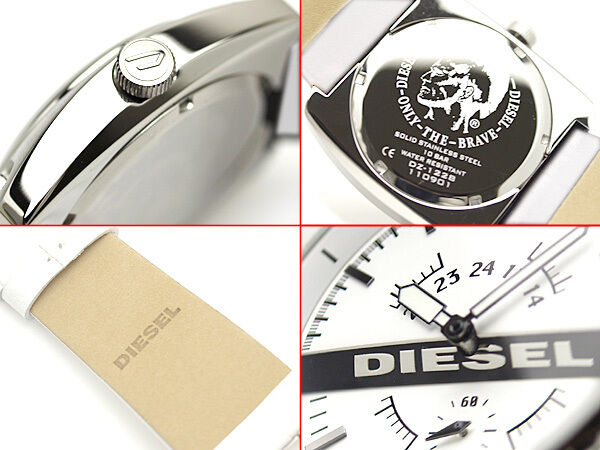 DIESEL MEN'S SECOND DIAL FACE AND LEATHER BAND WATCH DZ1229