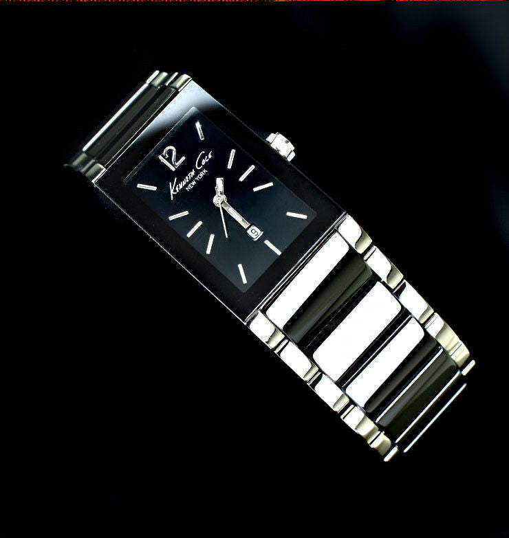 KENNETH COLE LADIE'S 2 TONES BLACK CERAMIC WATCH KC4740