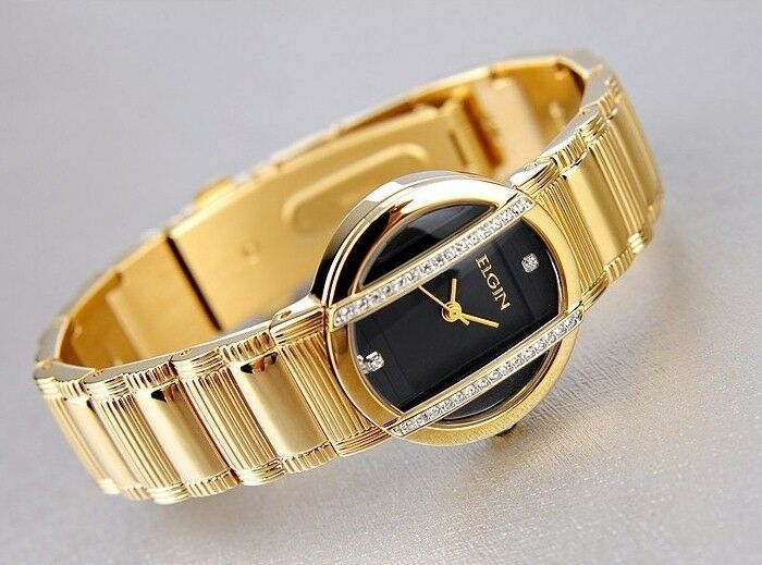 ELGIN LUXURY LADIE'S TOP STYLE ELEGANT CRYSTALS WATCH EG460