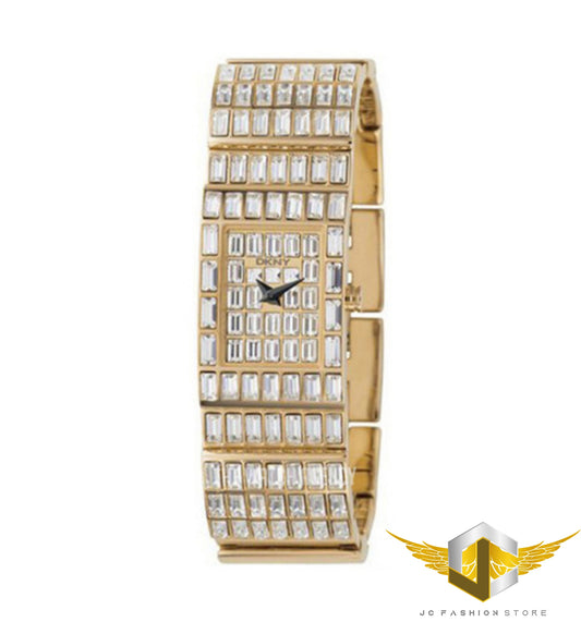 DKNY LADIES GOLD GLAMOUR CRYSTALS COLLECTION WATCH NY4278